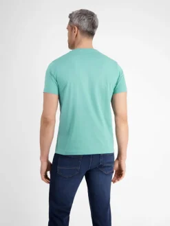 LERROS Shirts<Herren T-Shirt blau uni