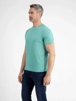 LERROS Shirts<Herren T-Shirt blau uni