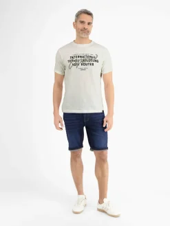 LERROS Shirts<Herren T-Shirt weiß uni