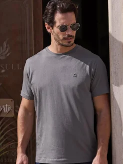 LERROS Shirts<Herren T-Shirt grau uni