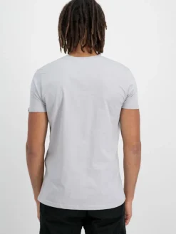 Alpha Industries Shirts<Herren T-Shirt blau bedruckt