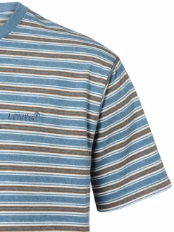Levi's Shirts<Herren T-Shirt blau braun gestreift