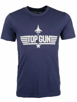 Topgun Shirts<Herren T-Shirt blau uni