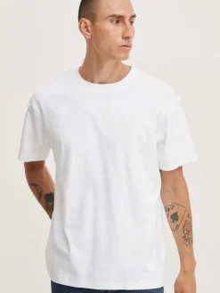 Solid Shirts<Herren T-Shirt weiß uni