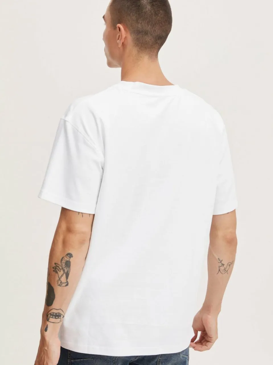 Solid Shirts<Herren T-Shirt weiß uni