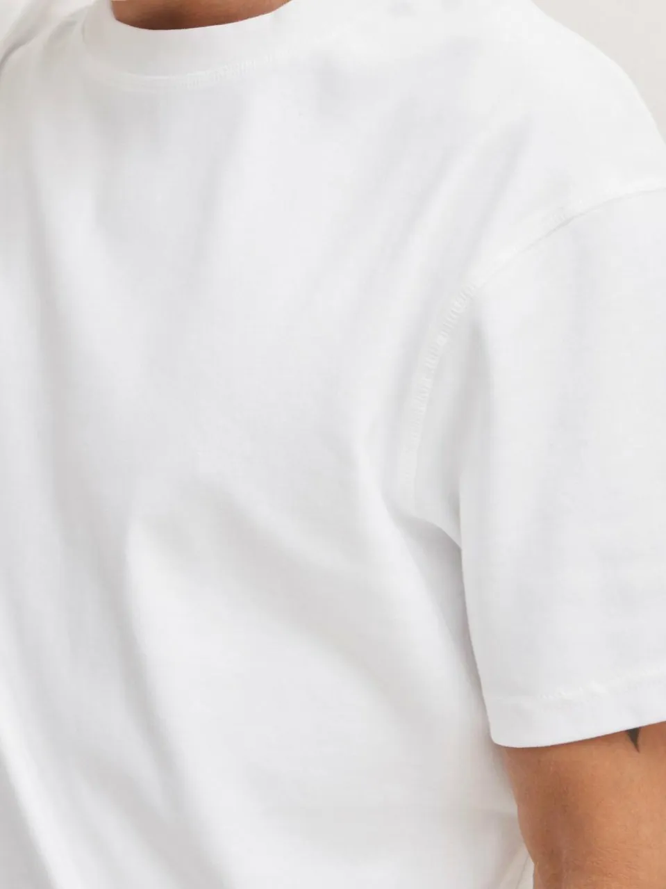 Solid Shirts<Herren T-Shirt weiß uni