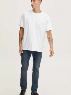 Solid Shirts<Herren T-Shirt weiß uni