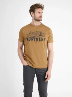 LERROS Shirts<Herren T-Shirt kastanie uni