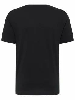 Mustang Shirts<Herren T-Shirt schwarz uni