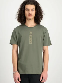 Alpha Industries Shirts<Herren T-Shirt oliv bedruckt