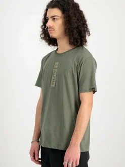 Alpha Industries Shirts<Herren T-Shirt oliv bedruckt