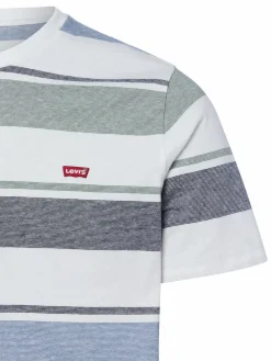 Levi's Shirts<Herren T-Shirt lind weiß gestreift