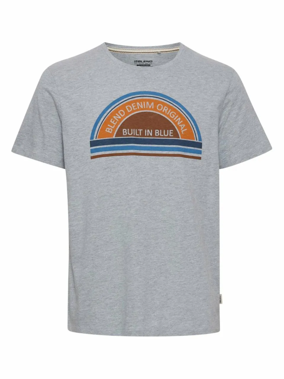 BLEND Shirts<Herren T-Shirt grau gemustert