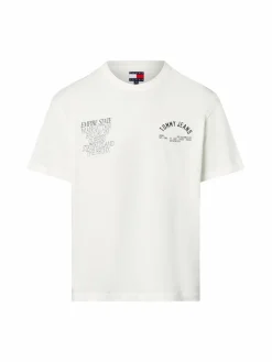 Tommy Jeans Shirts<Herren T-Shirt weiß bedruckt