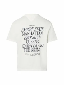 Tommy Jeans Shirts<Herren T-Shirt weiß bedruckt