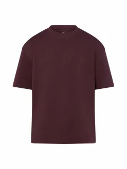Nils Sundström Shirts<Herren T-Shirt bordeaux uni