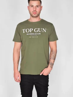 Topgun Shirts<Herren T-Shirt oliv uni