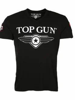Topgun Shirts<Herren T-Shirt schwarz uni