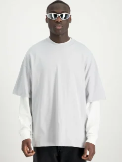 Alpha Industries Shirts<Herren T-Shirt blau bedruckt