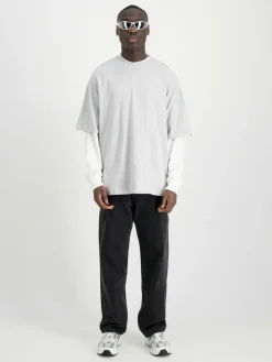 Alpha Industries Shirts<Herren T-Shirt blau bedruckt