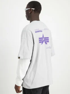 Alpha Industries Shirts<Herren T-Shirt blau bedruckt