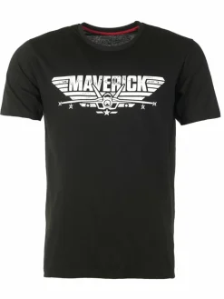 Topgun Shirts<Herren T-Shirt schwarz uni