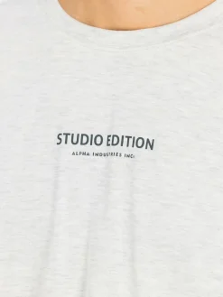 Alpha Industries Shirts<Herren T-Shirt grau bedruckt