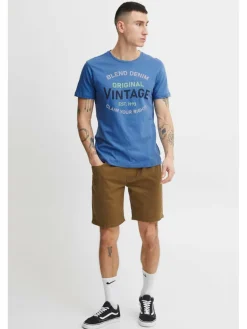 BLEND Shirts<Herren T-Shirt mehrfarbig gemustert