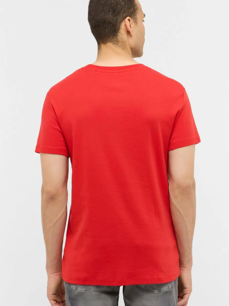 Mustang Shirts<Herren T-Shirt rot uni