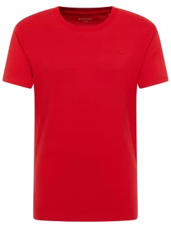 Mustang Shirts<Herren T-Shirt rot uni