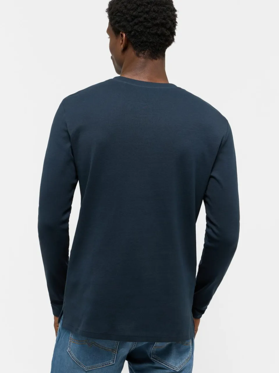 Mustang Shirts<Herren T-Shirt blau uni