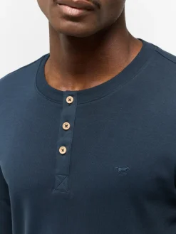 Mustang Shirts<Herren T-Shirt blau uni