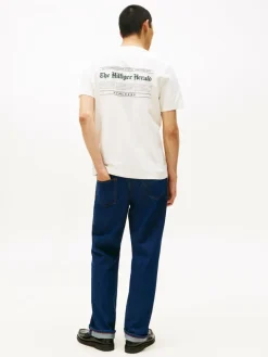 Tommy Hilfiger Shirts<Herren T-Shirt ecru bedruckt