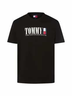 Tommy Jeans Shirts<Herren T-Shirt schwarz bedruckt