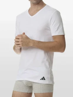 adidas Sportswear Shirts<Herren T-Shirt - Active Flex Cotton weiß uni