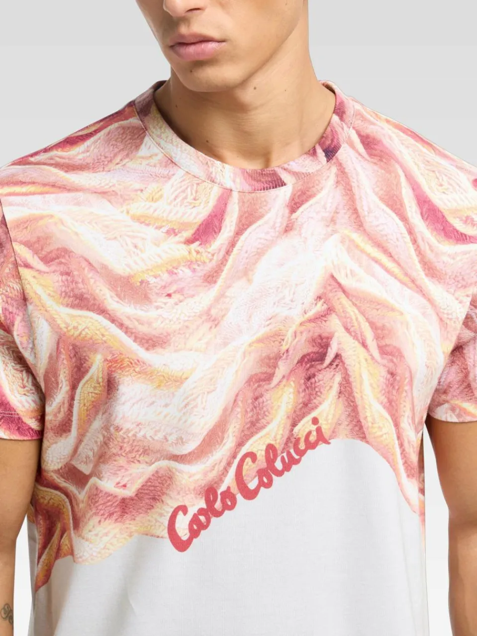 Herren Carlo Colucci Shirts>Herren T-Shirt - Donquerque