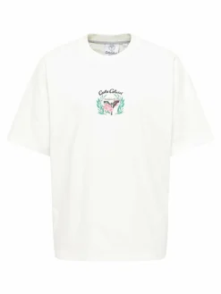 Carlo Colucci Shirts<Herren T-Shirt - Egger weiß gemustert