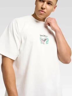 Carlo Colucci Shirts<Herren T-Shirt - Egger weiß gemustert