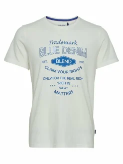 BLEND Shirts<Herren T-Shirt - BHAdam weiß bedruckt