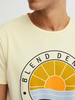 BLEND Shirts<Herren T-Shirt - BHBammer beige gemustert