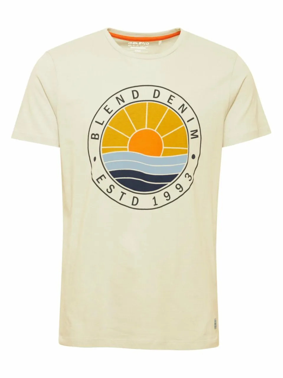 BLEND Shirts<Herren T-Shirt - BHBammer beige gemustert