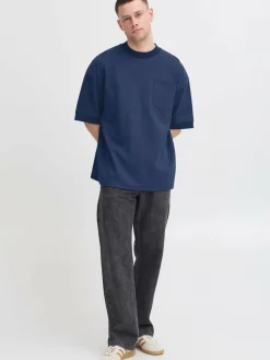 BLEND Shirts<Herren T-Shirt - BHBARTI blau uni