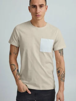 BLEND Shirts<Herren T-Shirt - BHBenedikt beige uni
