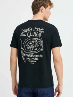 BLEND Shirts<Herren T-Shirt - BHJAMEY schwarz gemustert