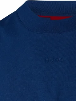 HUGO Shirts<Herren T-Shirt - Dapolino blau uni