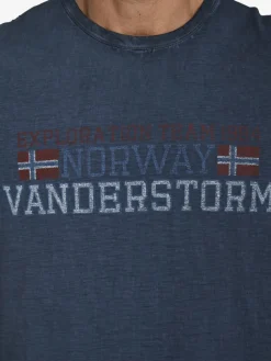 Jan Vanderstorm Shirts<Herren T-Shirt - DIETHELM blau uni