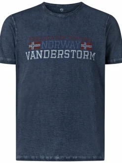 Jan Vanderstorm Shirts<Herren T-Shirt - DIETHELM blau uni