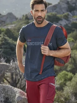 Jan Vanderstorm Shirts<Herren T-Shirt - DIETHELM blau uni