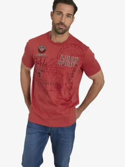 Jan Vanderstorm Shirts<Herren T-Shirt - DOMINIK rot uni