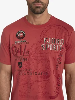 Jan Vanderstorm Shirts<Herren T-Shirt - DOMINIK rot uni